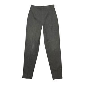 Vintage Vertigo Pants Womens 6 Gray Flat Front Side Zip Made In France Trousers